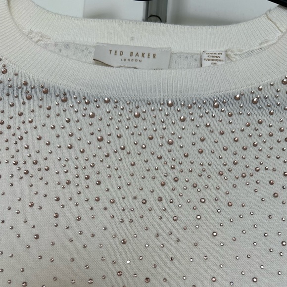 Ted baker crème top with gold - Picture 2 of 4